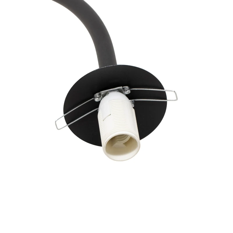 B-Ware Stehleuchte Lampe Nova Glas Metall schwarz weiß Wohnzimmer 155cm E14 LED Leuchte