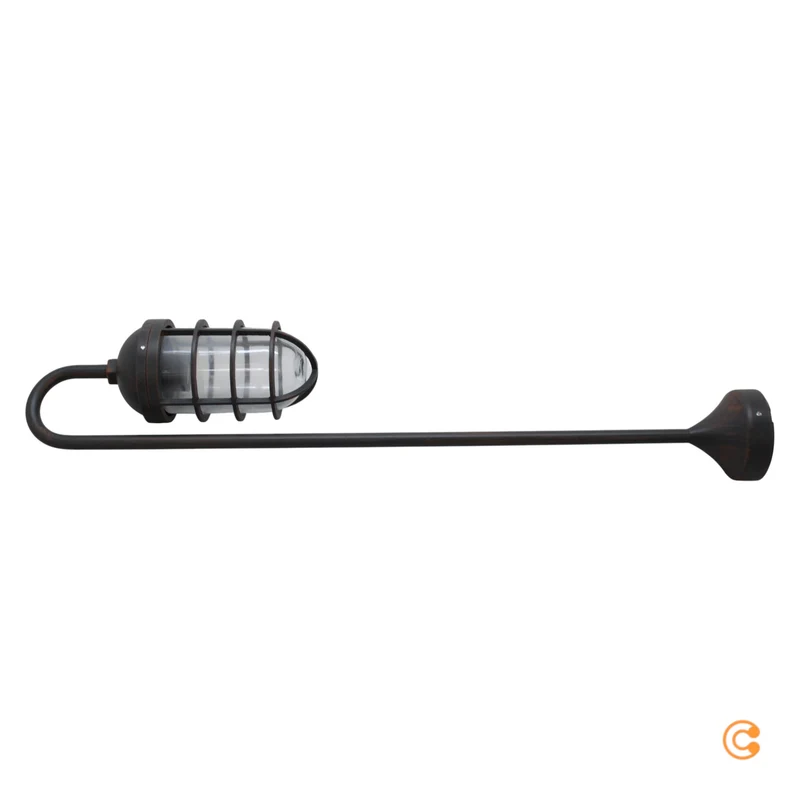 B-Ware Wegeleuchte Gero Gartenlampe Wegelicht Landhausstil Antikbronze Glas E27 LED