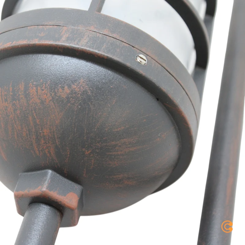 B-Ware Wegeleuchte Gero Gartenlampe Wegelicht Landhausstil Antikbronze Glas E27 LED