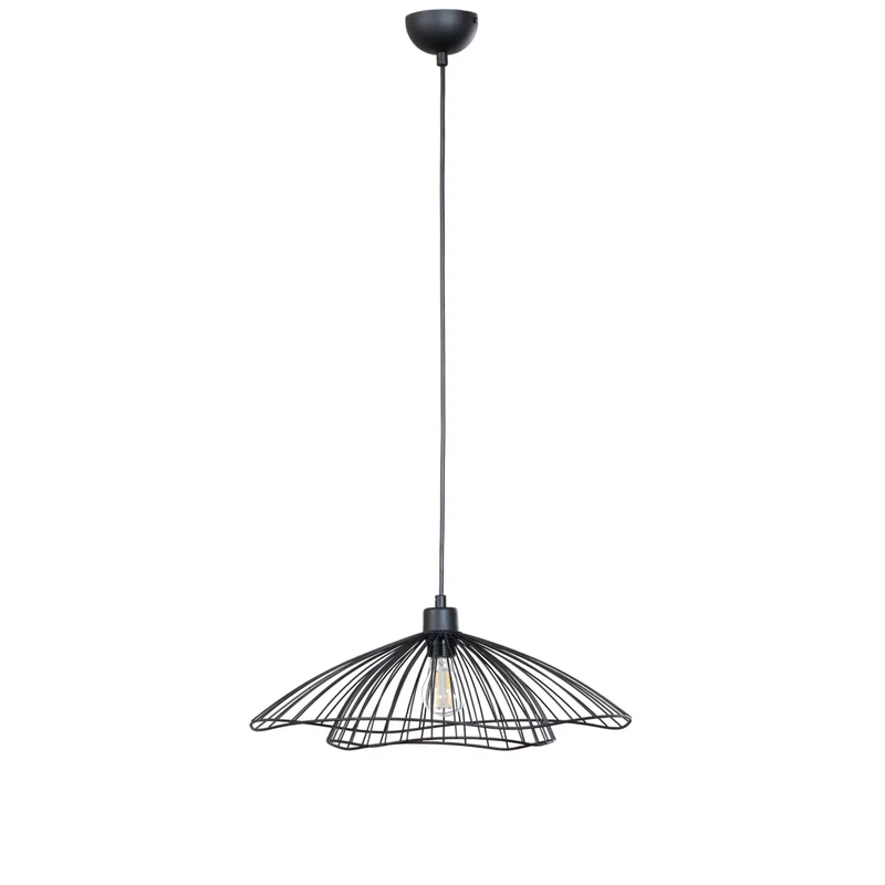 B-Ware Opviq Hängeleuchte Pendelleuchte Leuchte Tel schwarz Metall Ø 50 cm E27 LED