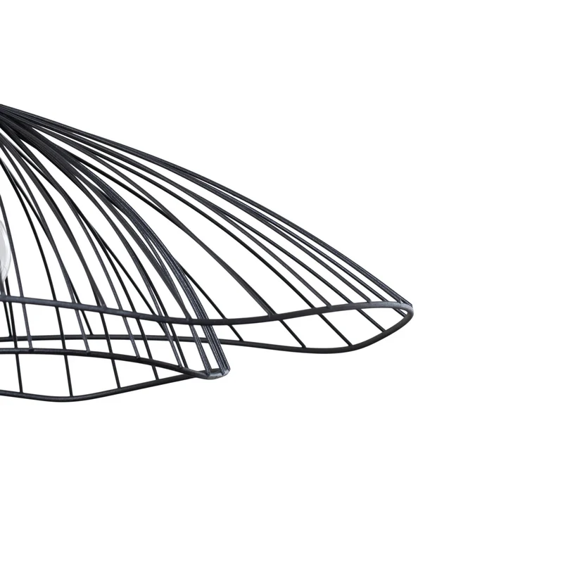 B-Ware Opviq Hängeleuchte Pendelleuchte Leuchte Tel schwarz Metall Ø 50 cm E27 LED
