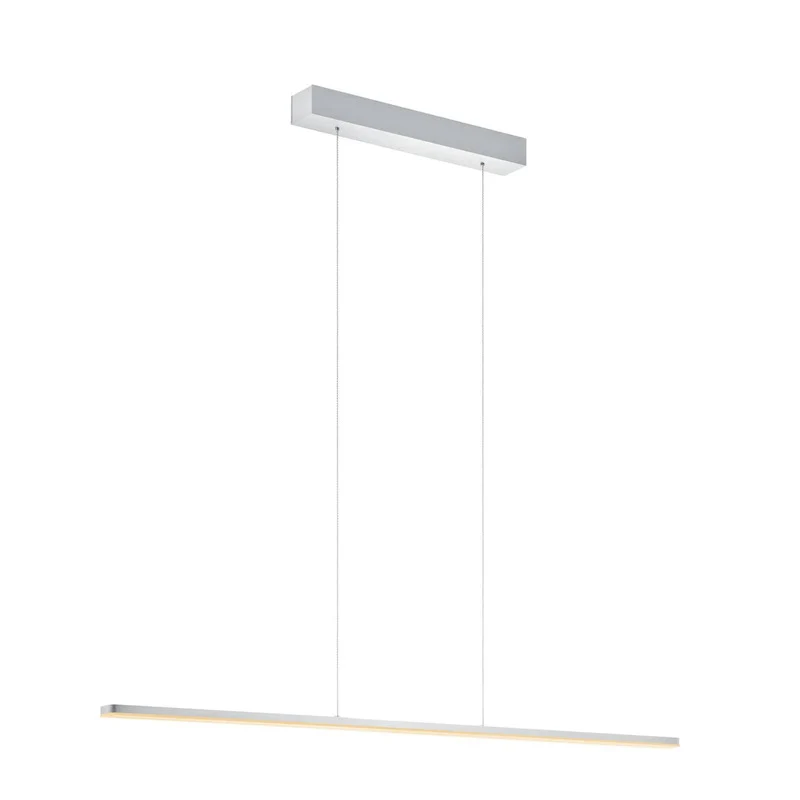 B-Ware quitani Pendelleuchte Hängelampe LED Aluminium Grau dimmbar Margita 118 cm CCT