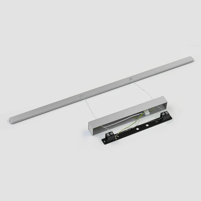 B-Ware quitani Pendelleuchte Hängelampe LED Aluminium Grau dimmbar Margita 118 cm CCT