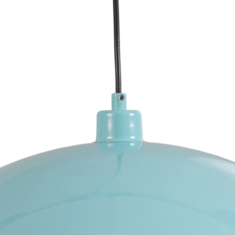 B-Ware Opviq Kure Hängeleuchte Pendelleuchte türkis Metall Ø 60 cm E27 Esszimmerlampe