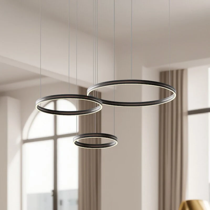 B-Ware Milagro Lighting Hängeleuchte Pendelleuchte Gravity Metall schwarz Lampe