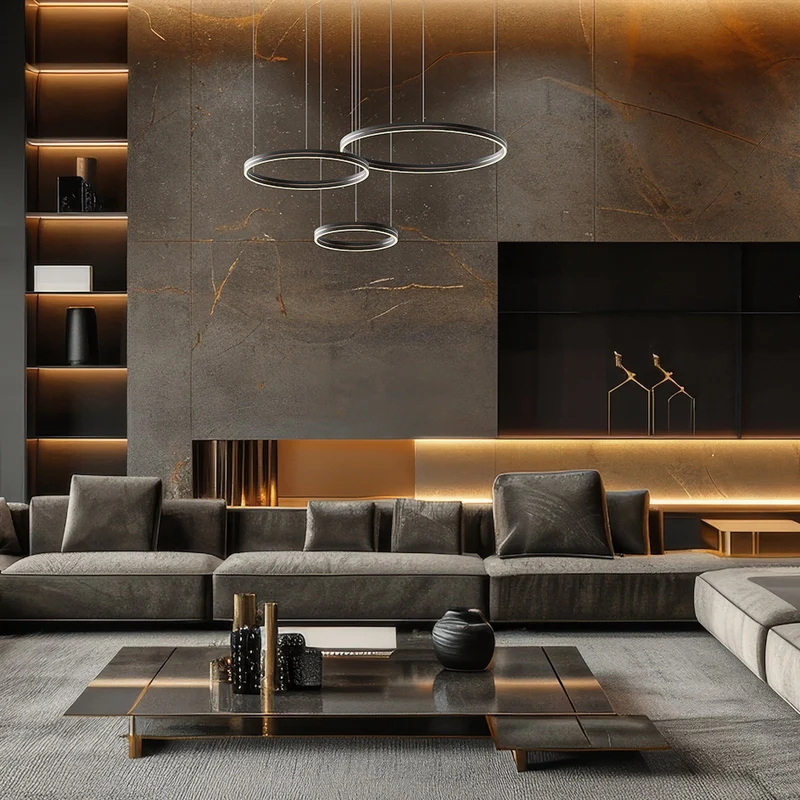 B-Ware Milagro Lighting Hängeleuchte Pendelleuchte Gravity Metall schwarz Lampe