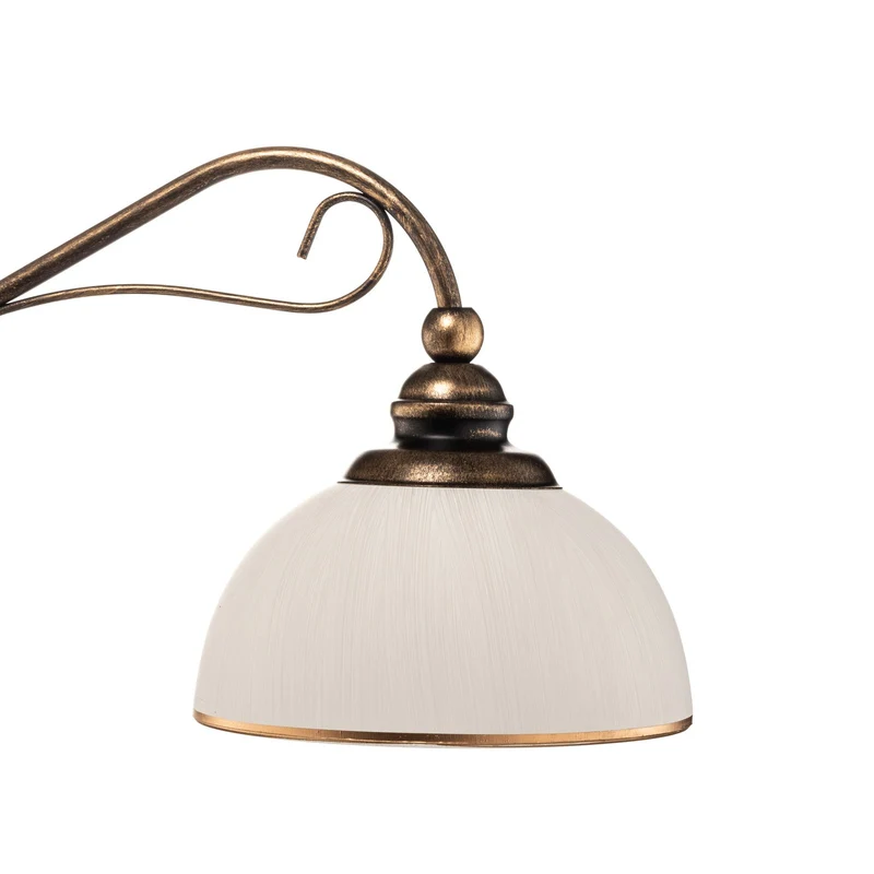 B-Ware Jupiter Hängeleuchte Pendelleuchte Casale altmessing Metall Glas 3-flammig 74cm