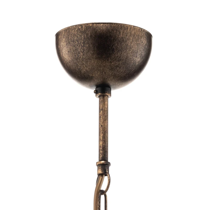 B-Ware Jupiter Hängeleuchte Pendelleuchte Casale altmessing Metall Glas 3-flammig 74cm