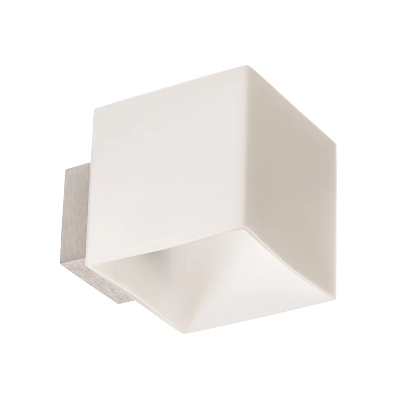 B-Ware Casablanca Cube blendgeschützte Wandleuchte weiß grau dimmbar G9 48W IP20