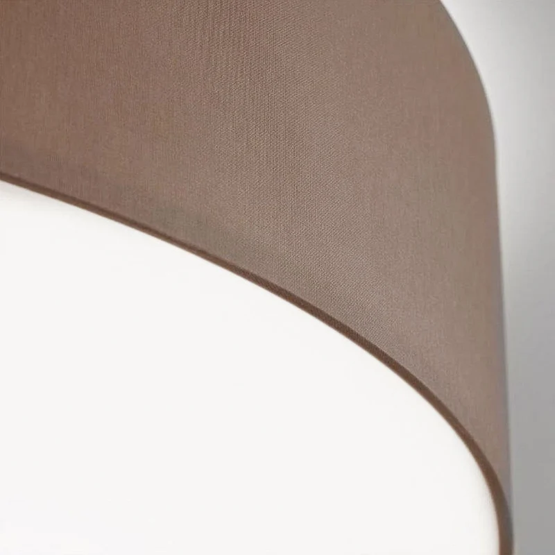 B-Ware ORION Deckenleuchte Pendelleuchte Lampe Shade Textilschirm braun Messing 80cm