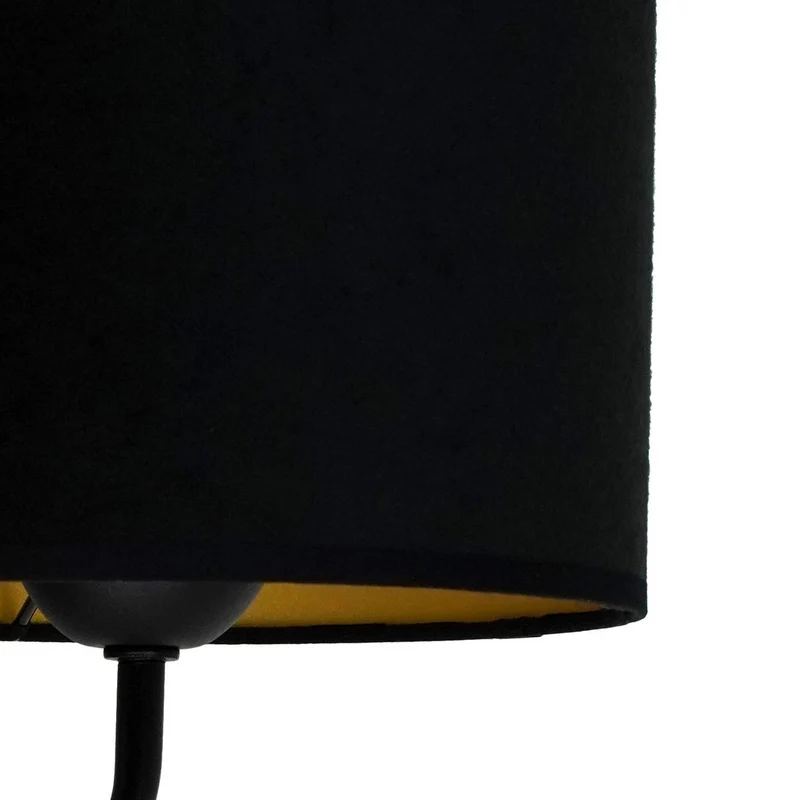 B-Ware Duolla Wandleuchte Leuchte Lampe schwarz Samt Leselicht Metall E27 G9 2flg