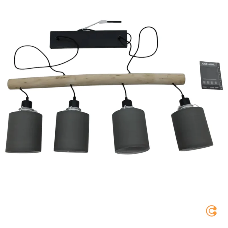 B-Ware Hängelampe Tribu Hängeleuchte Green Papierschirme Lampe vierflammig