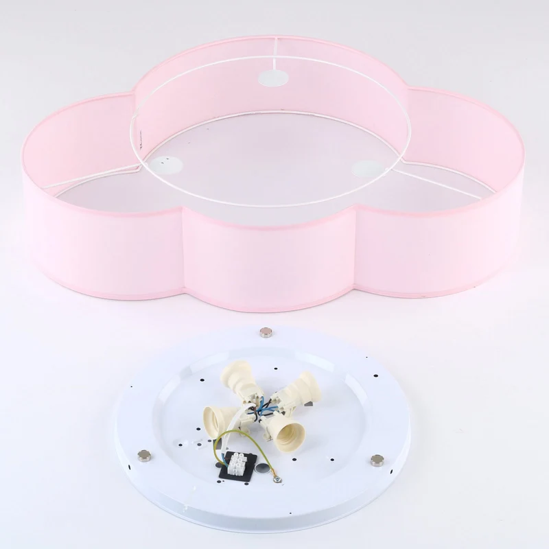 B-Ware Deckenleuchte Cloud Lampe Wolke rosa 63 cm Textil Wolke E27