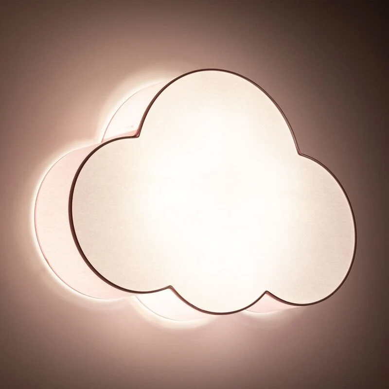 B-Ware Deckenleuchte Cloud Lampe Wolke rosa 63 cm Textil Wolke E27