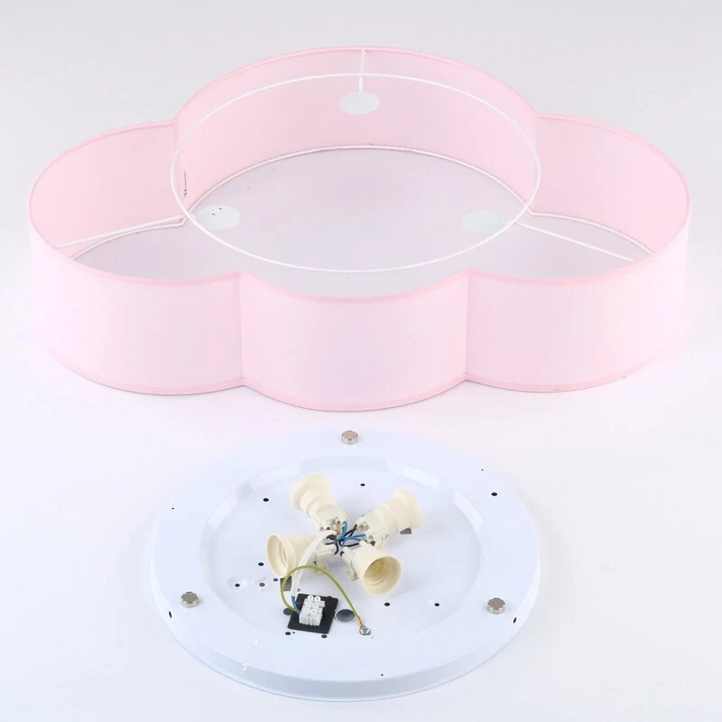 B-Ware Deckenleuchte Cloud Lampe Wolke rosa 63 cm Textil Wolke E27