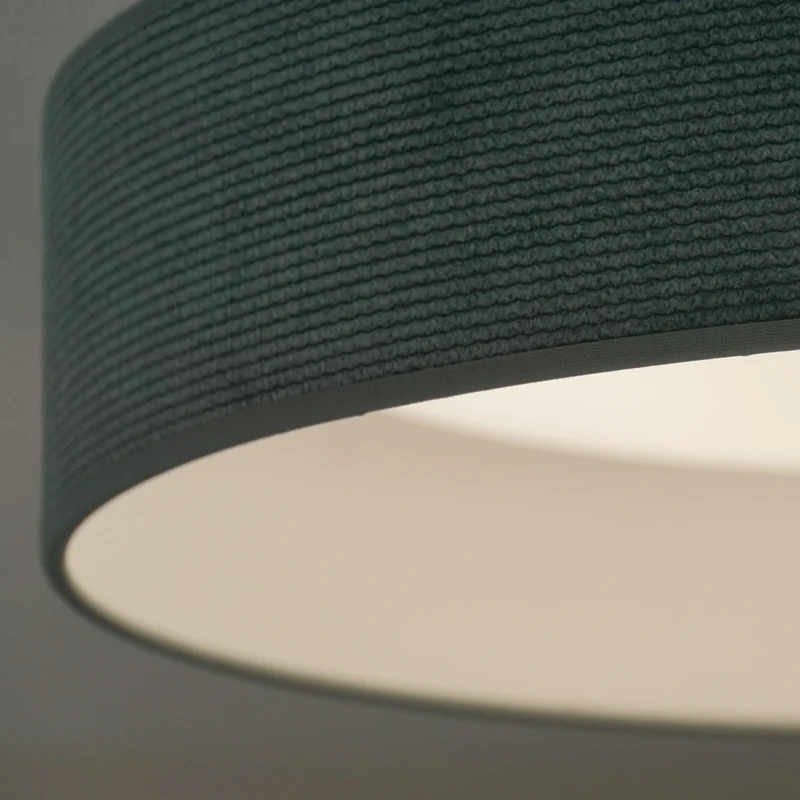 B-Ware DUOLLA Deckenleuchte Plafond Lampe LED mintgrün Stoff Cord Fernbedienung231
