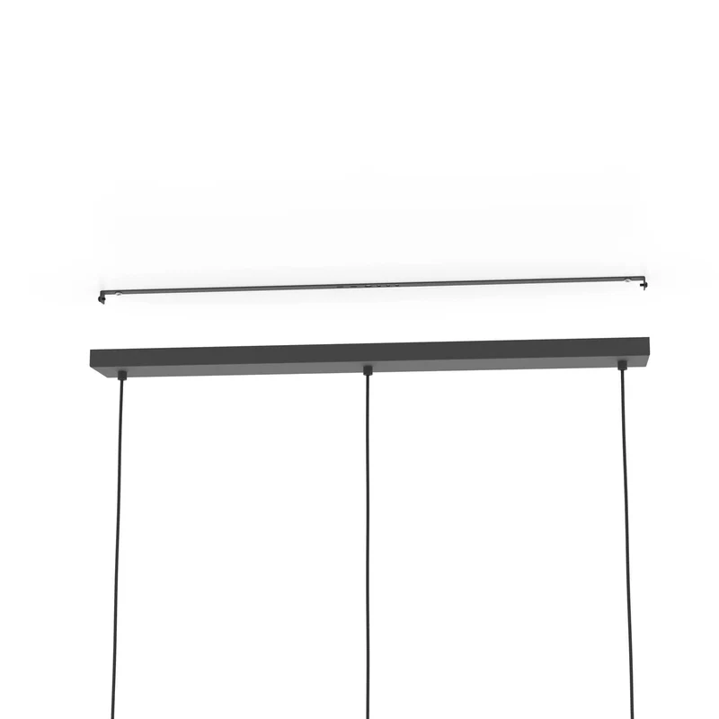 B-Ware Eglo Hängeleuchte Pendelleuchte Ciudadela schwarz messing 3 flammig 88 cm