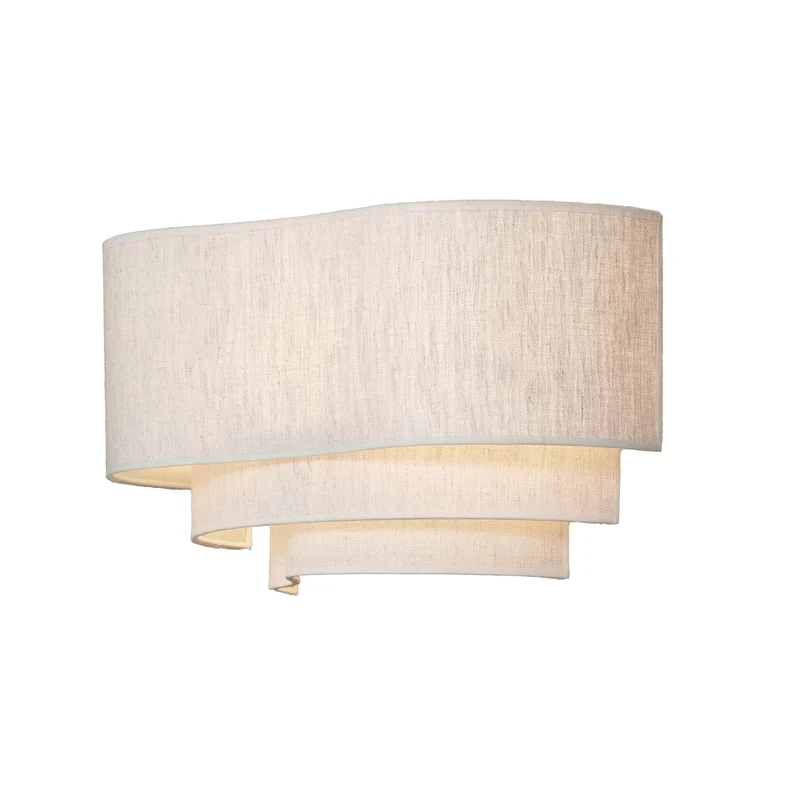 B-Ware MARKET SET Pebble Textil-Wandlampe Leuchte Wandbeleuchtung creme Beleuchtung
