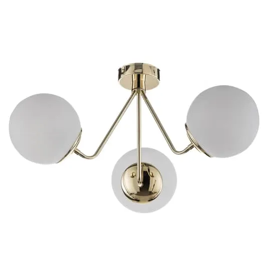 B-Ware Euluna Deckenlampe Deckenlampe Lampe Leuchte hängend Tuse dreiflammig messing
