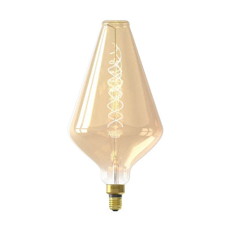 B-Ware Calex LED Lampe Glühbirne Vienna E27 Leuchtmittel dimmbar 2200K gold Glas