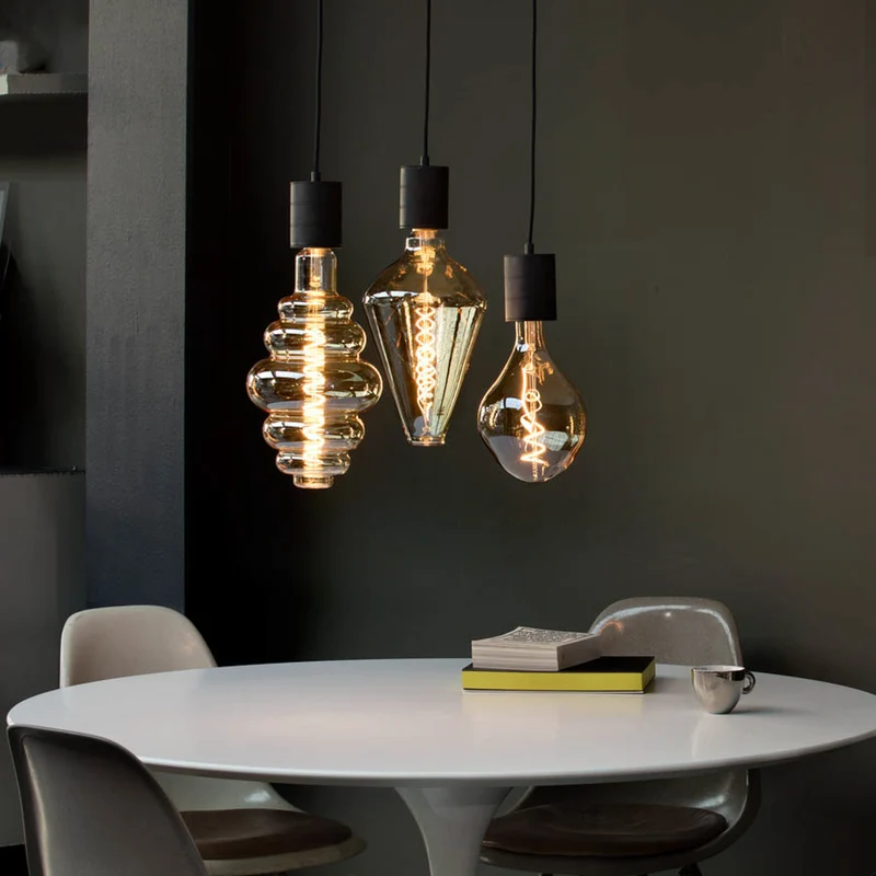 B-Ware Calex LED Lampe Glühbirne Vienna E27 Leuchtmittel dimmbar 2200K gold Glas