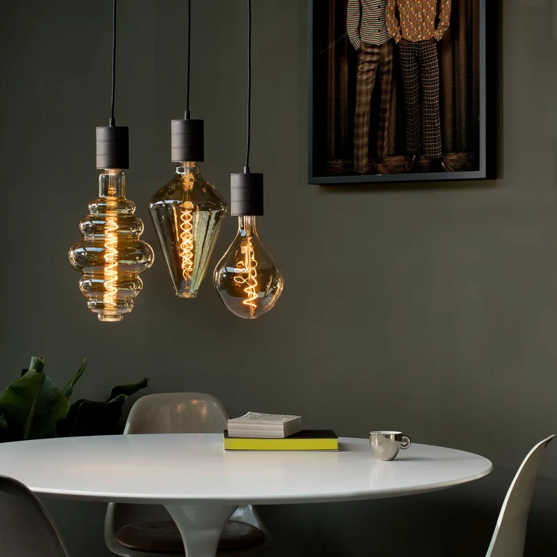 B-Ware Calex LED Lampe Glühbirne Vienna E27 Leuchtmittel dimmbar 2200K gold Glas