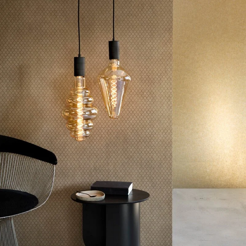 B-Ware Calex LED Lampe Glühbirne Vienna E27 Leuchtmittel dimmbar 2200K gold Glas