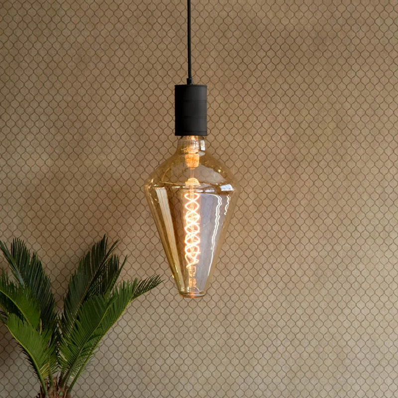 B-Ware Calex LED Lampe Glühbirne Vienna E27 Leuchtmittel dimmbar 2200K gold Glas