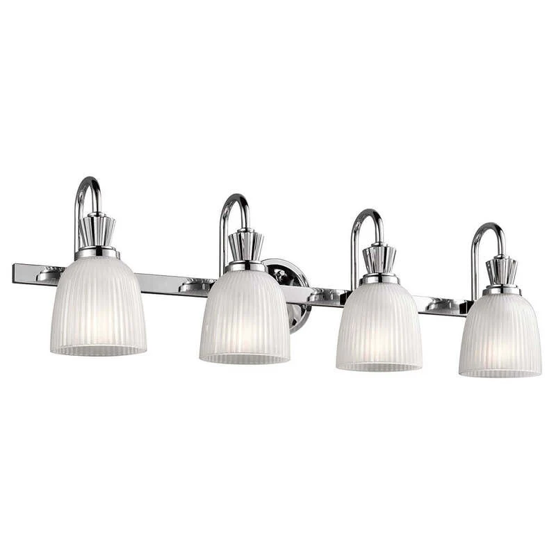 B-Ware KICHLER LED-Wandleuchte Cora Badleuchte Wandleuchte Leuchte fürs Bad 4-fl chrom