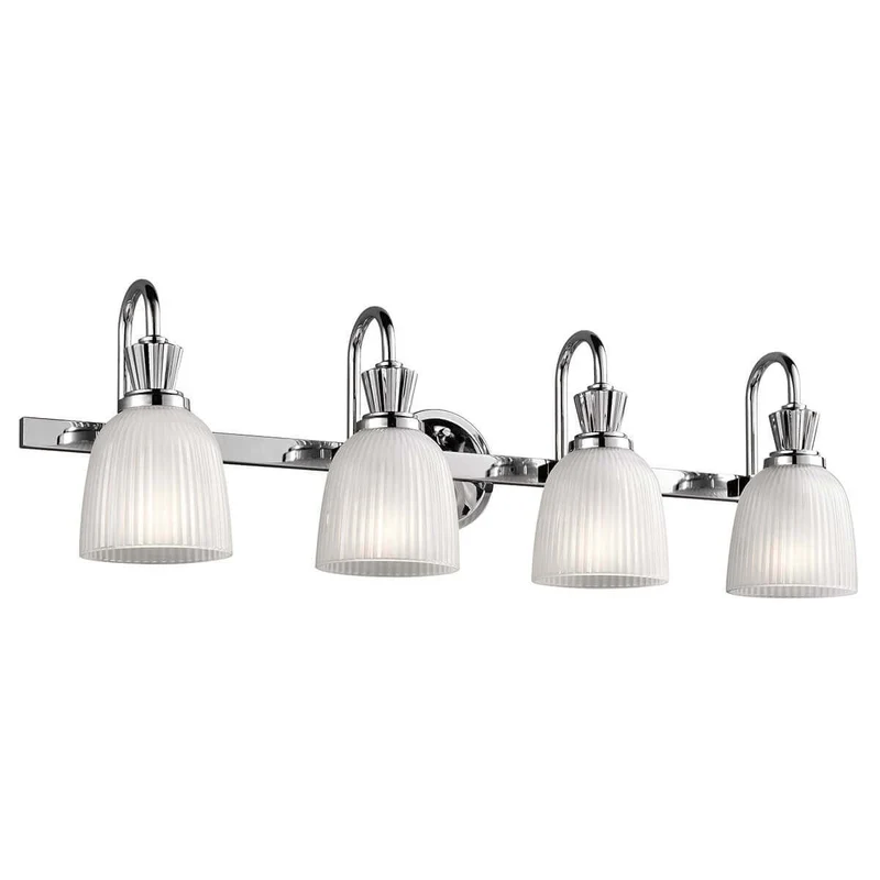 B-Ware KICHLER LED-Wandleuchte Cora Badleuchte Wandleuchte Leuchte fürs Bad 4-fl chrom