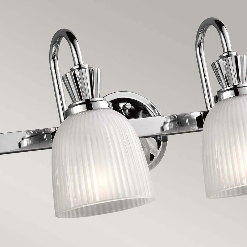 B-Ware KICHLER LED-Wandleuchte Cora Badleuchte Wandleuchte Leuchte fürs Bad 4-fl chrom