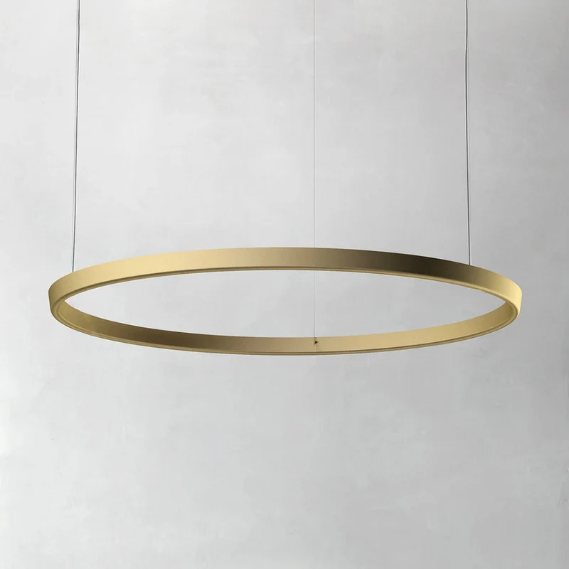 B-Ware Luceplan Compendium Circle Hängeleuchte Deckenleuchte LED 110cm messing Lampe