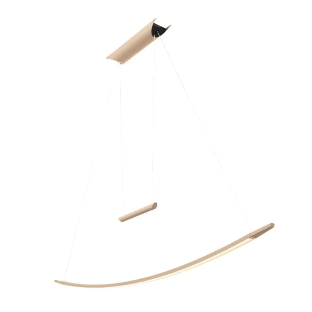 B-Ware Oligo Pendelleuchte Hängelampe LED creme Acrylglas Metall dimmbar Touch modern