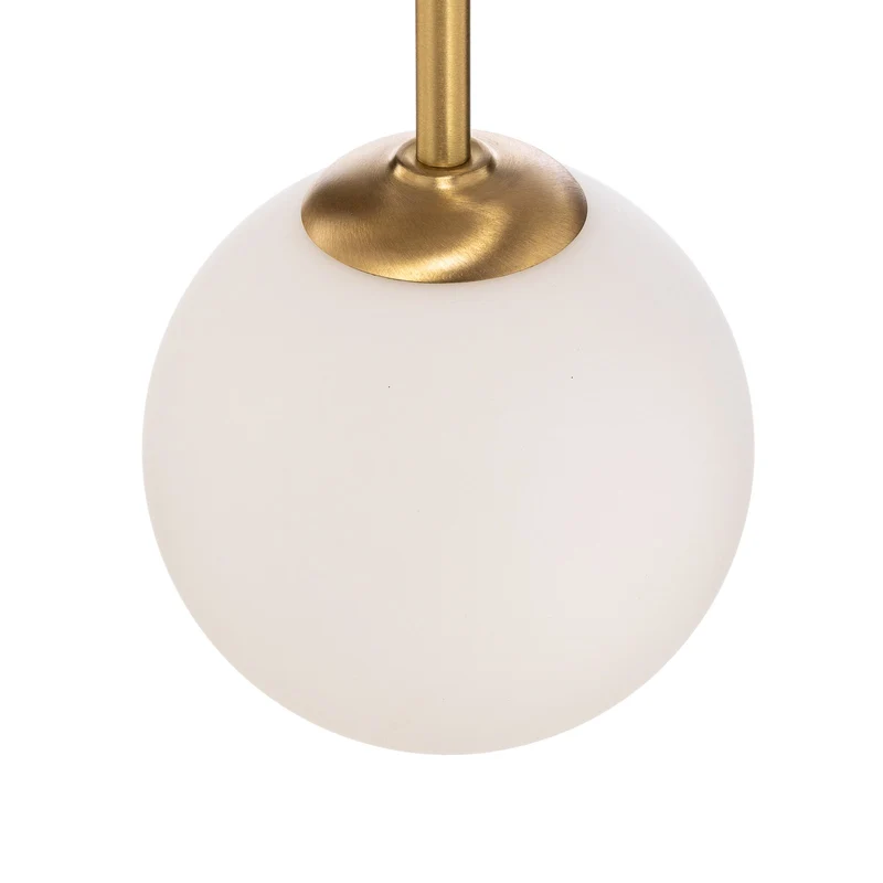 B-Ware ALDEX Wandleuchte Lampe Alison messing weiß 2-flammig Glas Metall 89cm Leuchte