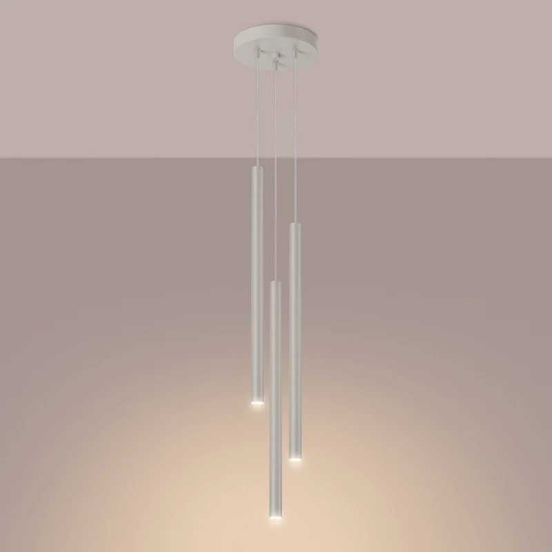 B-Ware Pastelo Hängelampe Pendelleuchte Lampe beige Ø 19 cm Stahl