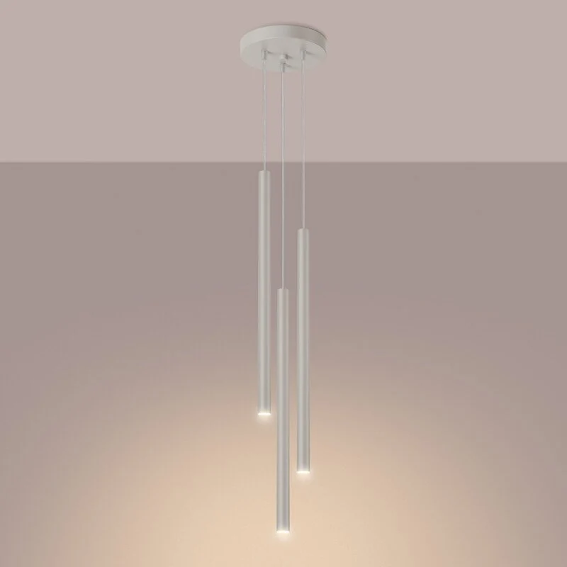 B-Ware Pastelo Hängelampe Pendelleuchte Lampe beige Ø 19 cm Stahl