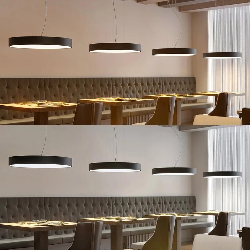 B-Ware Arcchio Pendelleuchte Hängelampe Noabelle LED schwarz 80 cm Wohnbereich Esszimme