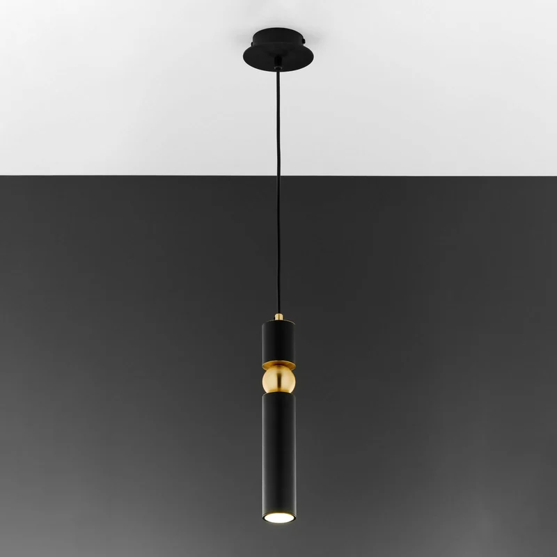 B-Ware Alas Hängeleuchte Pendelleuchte schwarz Metall Abhängung 135 cm GU10