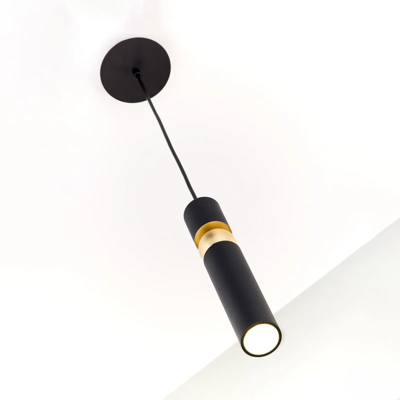 B-Ware Alas Hängeleuchte Pendelleuchte schwarz Metall Abhängung 135 cm GU10