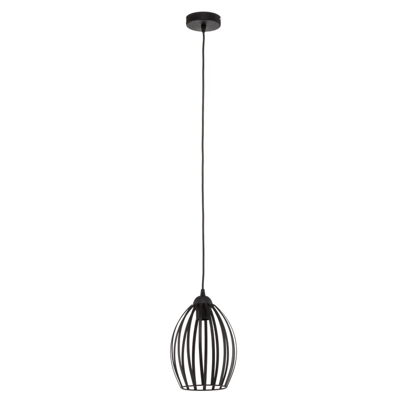 B-Ware HELAM Dali Hängeleuchte Pendelleuchte Lampe einflammig Schwarz Eisen E27 Leuc564