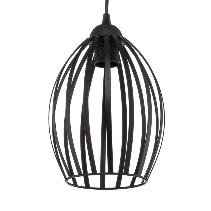 B-Ware HELAM Dali Hängeleuchte Pendelleuchte Lampe einflammig Schwarz Eisen E27 Leuc564