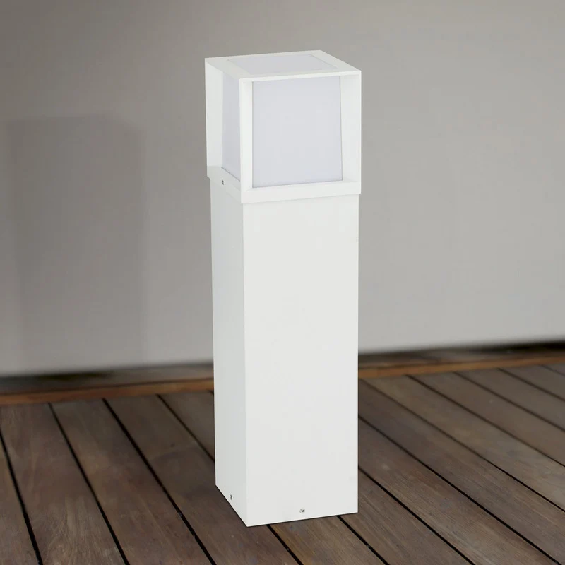 B-Ware Orion Wegelampe Henry Wegleuchte LED Außenlampe weiß Höhe 60 cm Alu Edelstahl