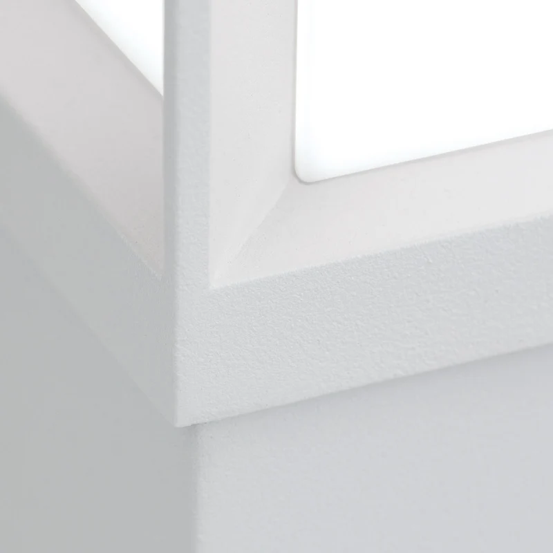 B-Ware Orion Wegelampe Henry Wegleuchte LED Außenlampe weiß Höhe 60 cm Alu Edelstahl