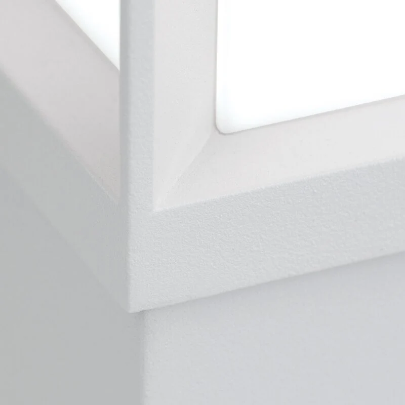 B-Ware Orion Wegelampe Henry Wegleuchte LED Außenlampe weiß Höhe 60 cm Alu Edelstahl