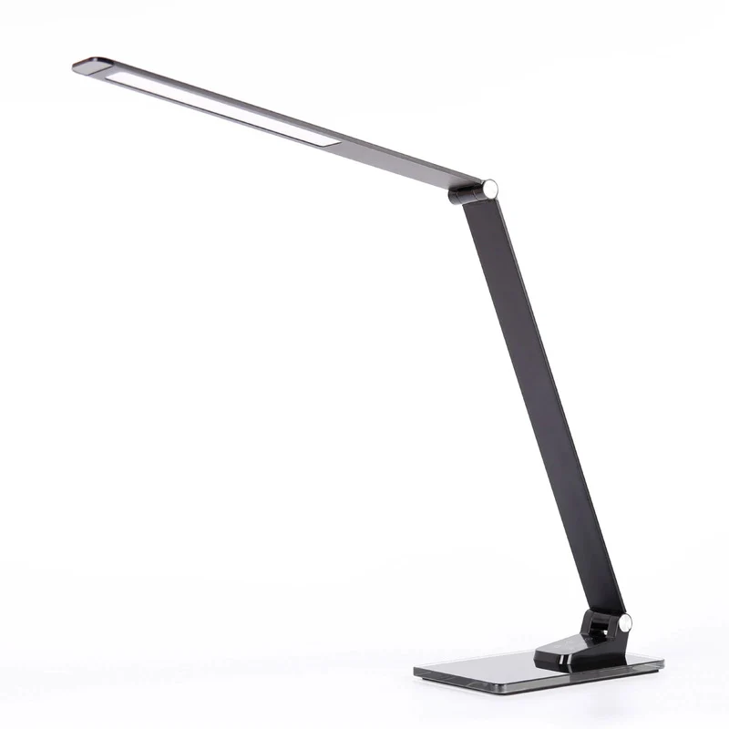 C-Ware Aluminor Schreibtischleuchte Tischlampe LED Starglass Glasfuß Schwarz623