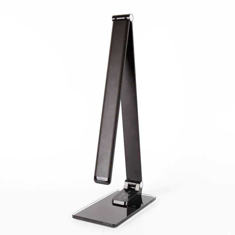 C-Ware Aluminor Schreibtischleuchte Tischlampe LED Starglass Glasfuß Schwarz623