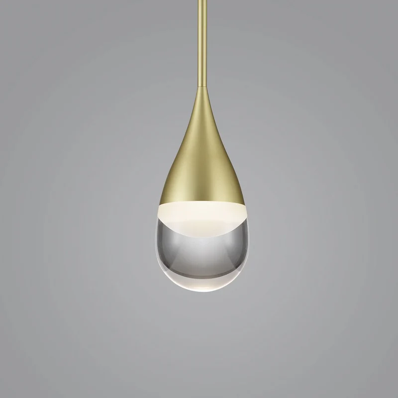 B-Ware Helestra Hängeleuchte Pendelleuchte LED gold matt Glas Aluminium transparent