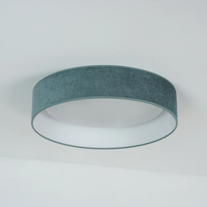 B-Ware DUOLLA Deckenleuchte Plafond Lampe LED mintgrün Stoff Cord Fernbedienung