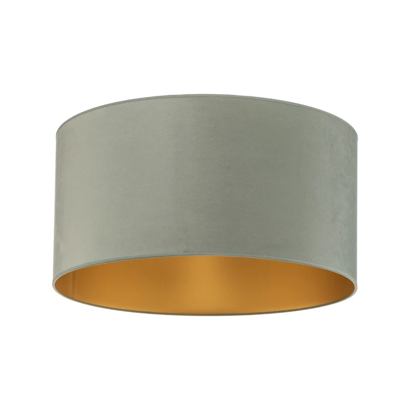 B-Ware Duolla Deckenleuchte Deckenlampe Golden Roller Lampe E27 mintgrün gold Samt 60cm