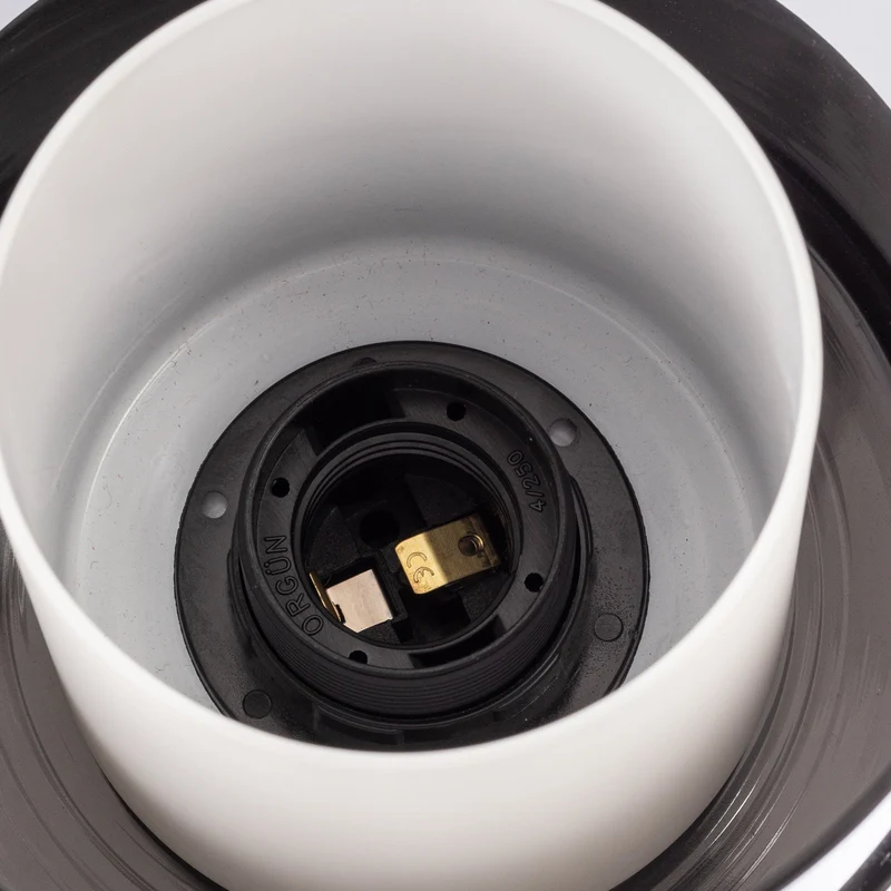 B-Ware Avonni Wandleuchte AP-4288-1BSY Lampe Wandlampe Metall E27 Glas Schwarz